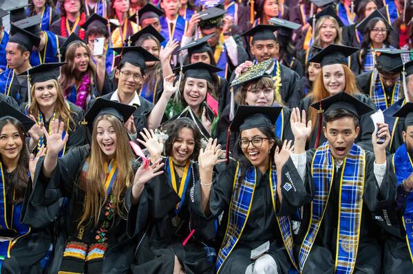 UCR graduates at Commencement in Toyota Arena
