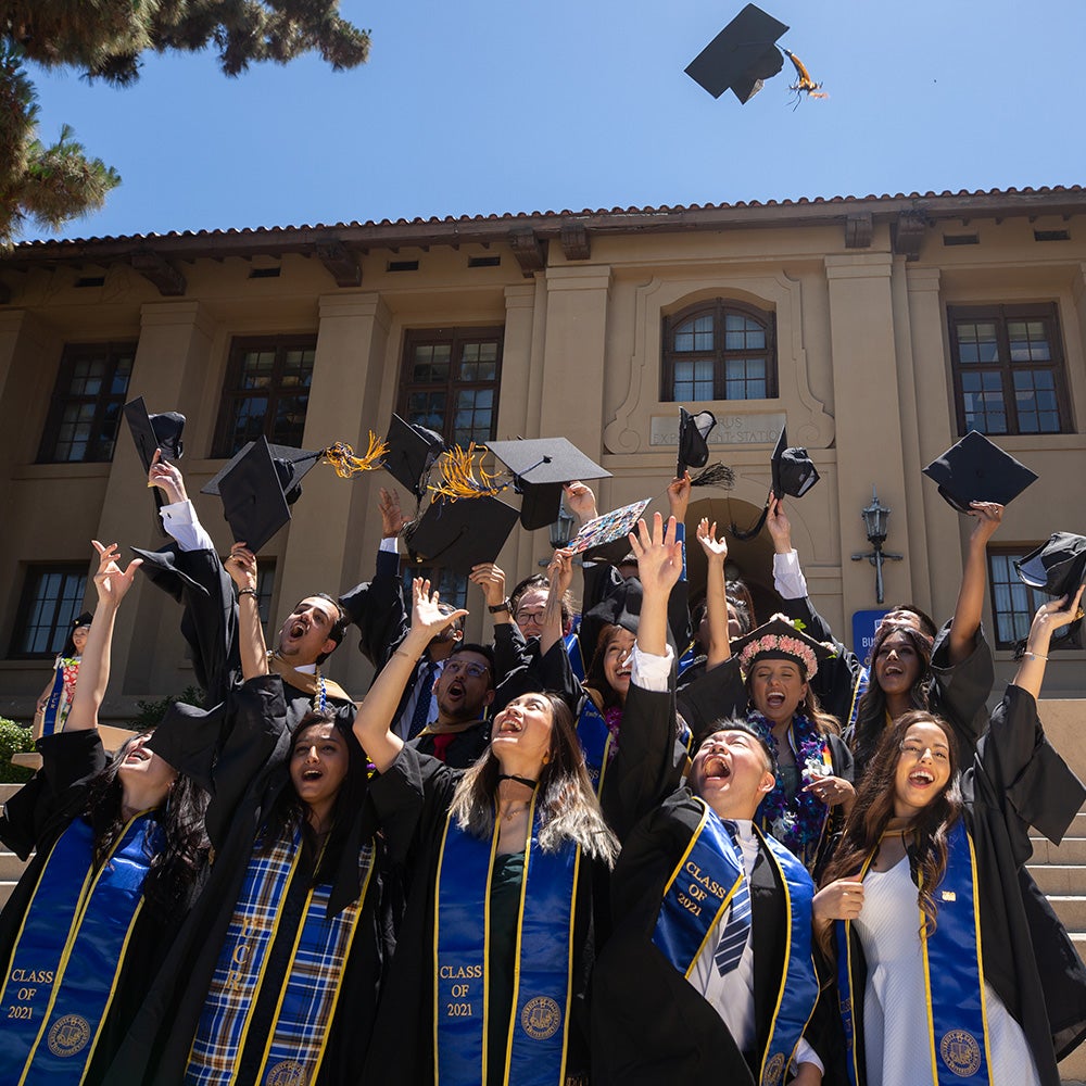 UC Riverside graduates celebrating